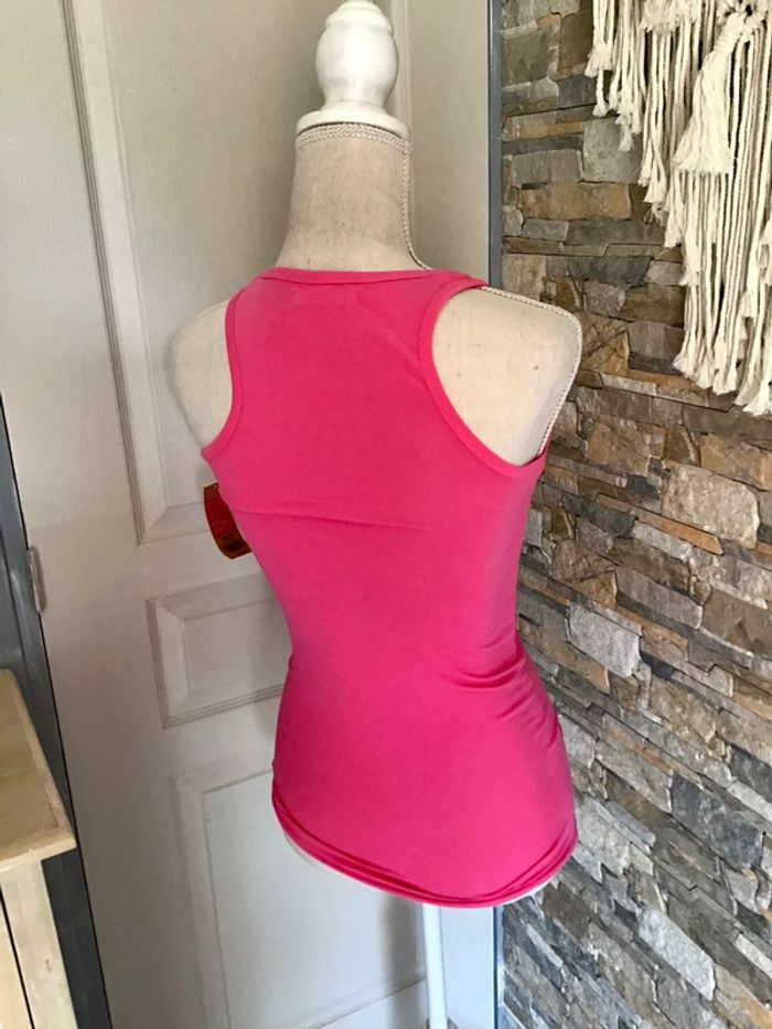 Débardeur rose de taille XS en coton - photo numéro 3