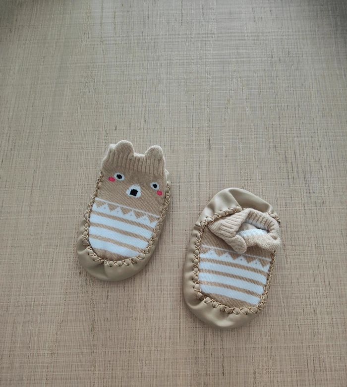 4 paires de chaussons chaussettes bébé - photo numéro 4