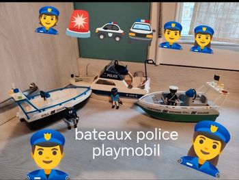 Lot bateaux police playmobil 