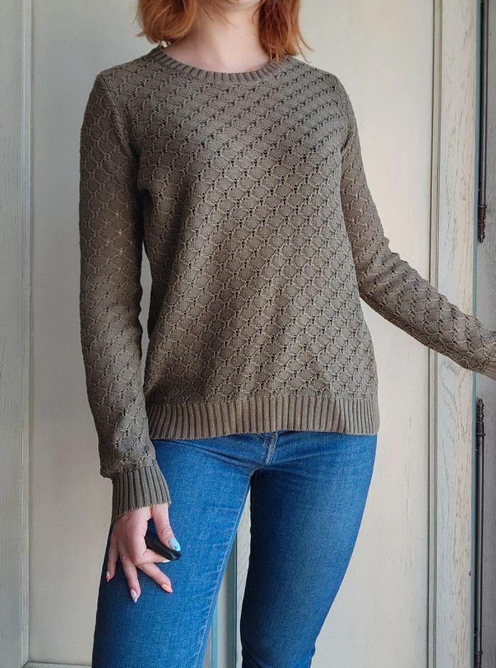 Pull ajouré kaki Pimkie - photo numéro 3