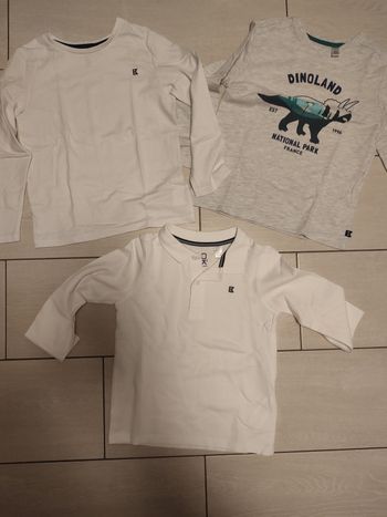 Lots t shirts manches longues et polos