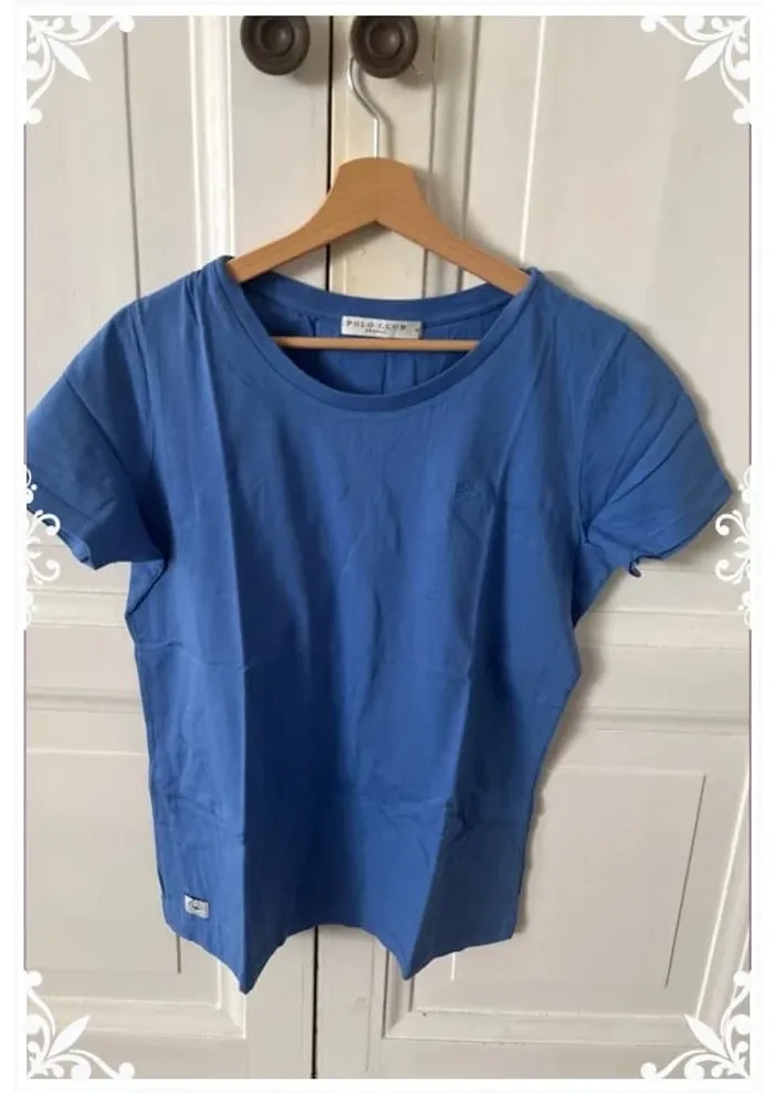 T-shirt Polo Club bleu ciel - Taille XL - photo numéro 2
