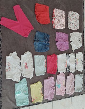 Lot vêtements filles printemps été 12-18 moiz