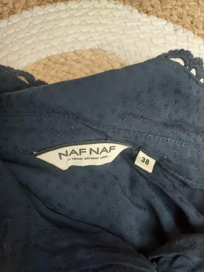 Jolie chemise bleu marine Naf Naf - photo numéro 5