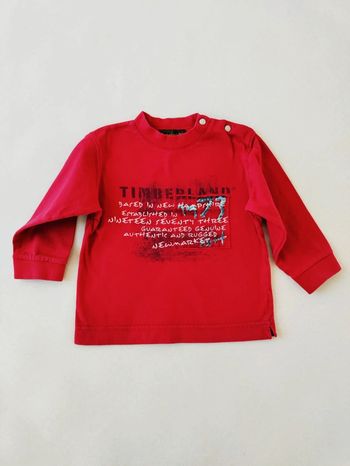 Tee shirt rouge timberland 18 mois