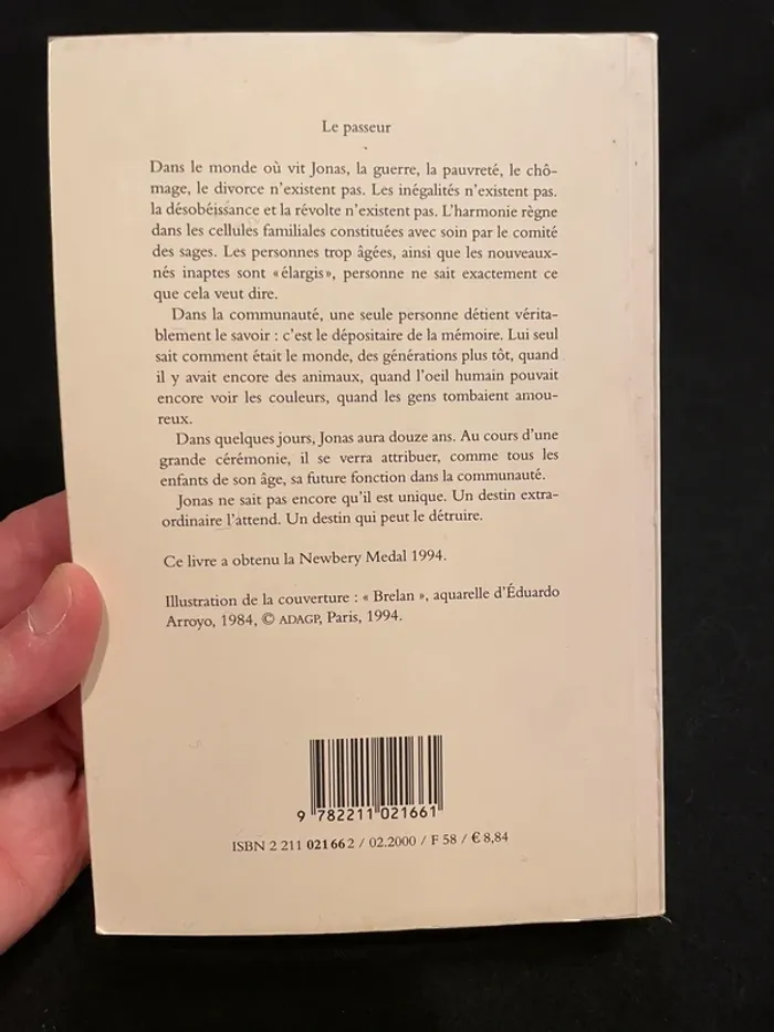 Le Passeur de Lois Lowry - photo numéro 2