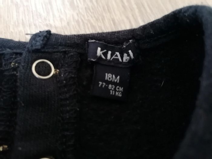 Robe pull hiver noire et pois doré - photo numéro 3