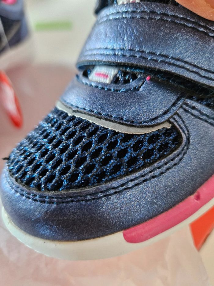 Sneakers fille  bleu pailleté taille 24 neufs Pax since 1929 #lora11chaussures - photo numéro 12
