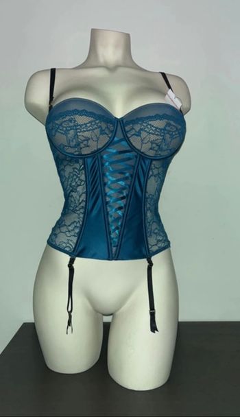 Guêpière soutien gorge bustier Rouge Gorge T90B