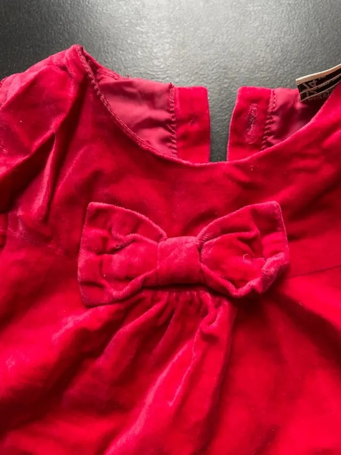 Robe velours 12 mois - photo numéro 2