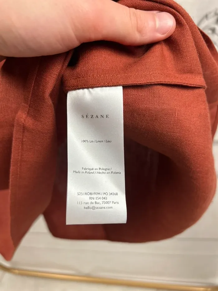 Robe courte Sézane Châtaigne 🌰 T.42 Neuve - photo numéro 4