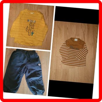 Lot 1 pantalon 2 tshirt manches longues