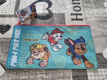 Trousse paw patrol bleu vert