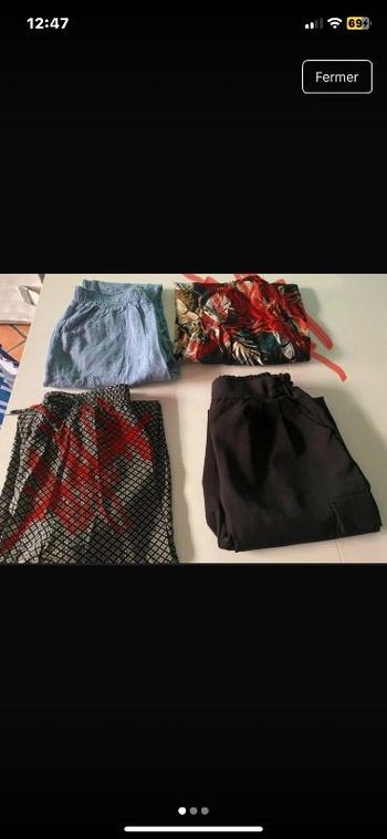 3€ le pantalon décontractée taille unique ( le lot 6€)
