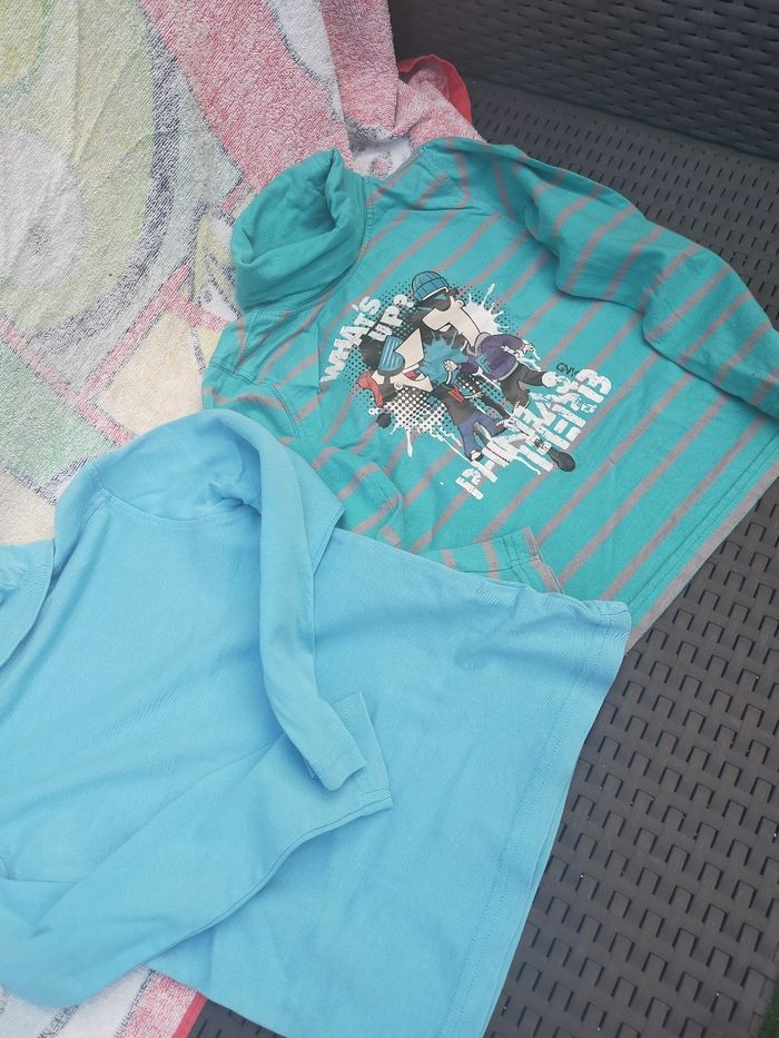 2 sous pull 5 ans bleu
