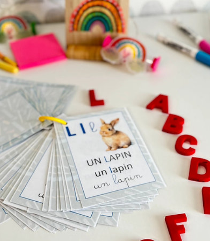 Cartes Abécédaire et les Sons Montessori - Format Porte clé - photo numéro 4