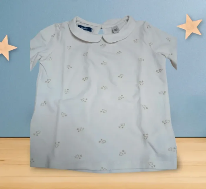Lot de 2 tee-shirts manches longues fille 4 ans - photo numéro 2