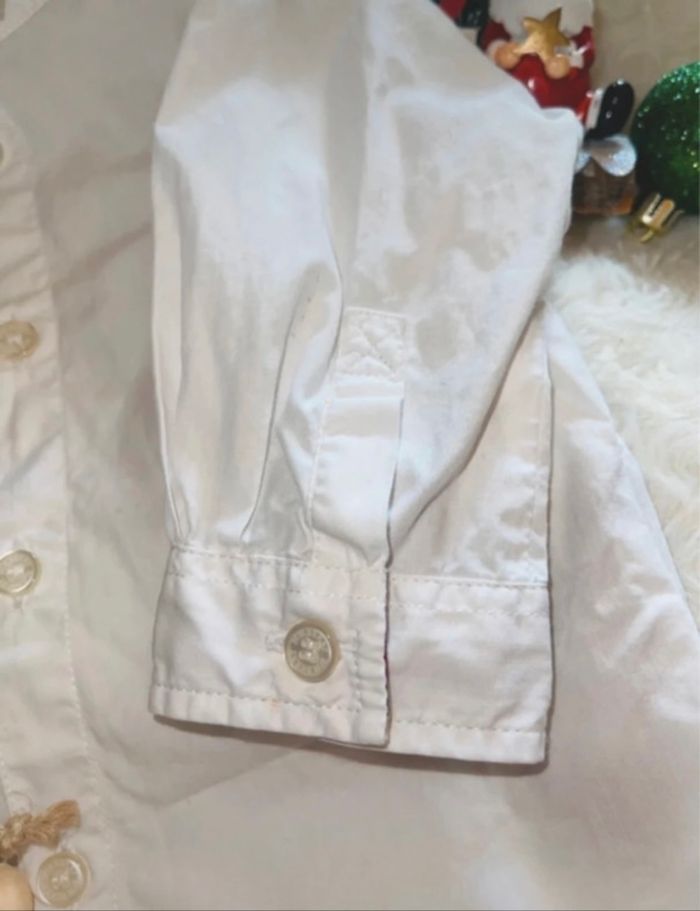 Chemise blanche Burberry authentique bébé mixte 6 mois 67 cm coton excellent état - photo numéro 5