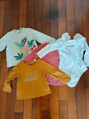 Lot 4 t-shirts manches longues