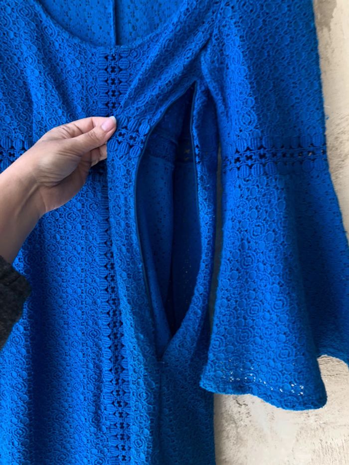 Robe mini bleu roi Laundry M - photo numéro 4