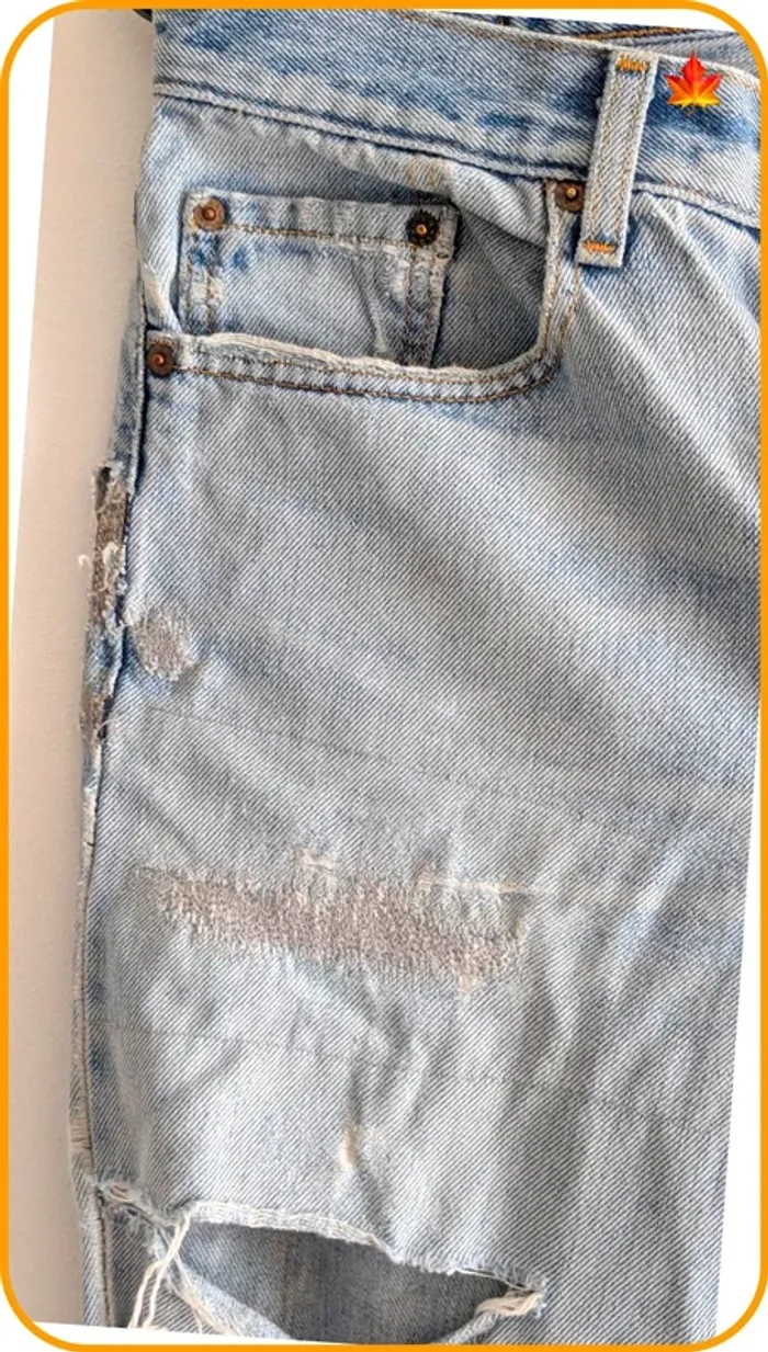 Jeans Levi's 516 vintage femme destroy 40 - photo numéro 4