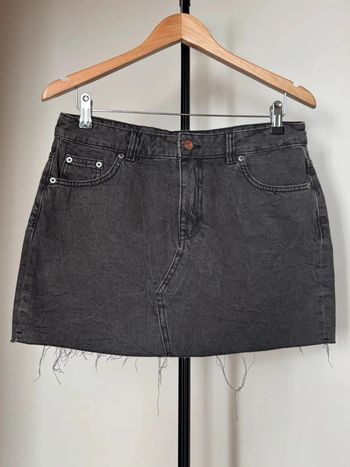 Jupe courte en jean grise 40 H&M