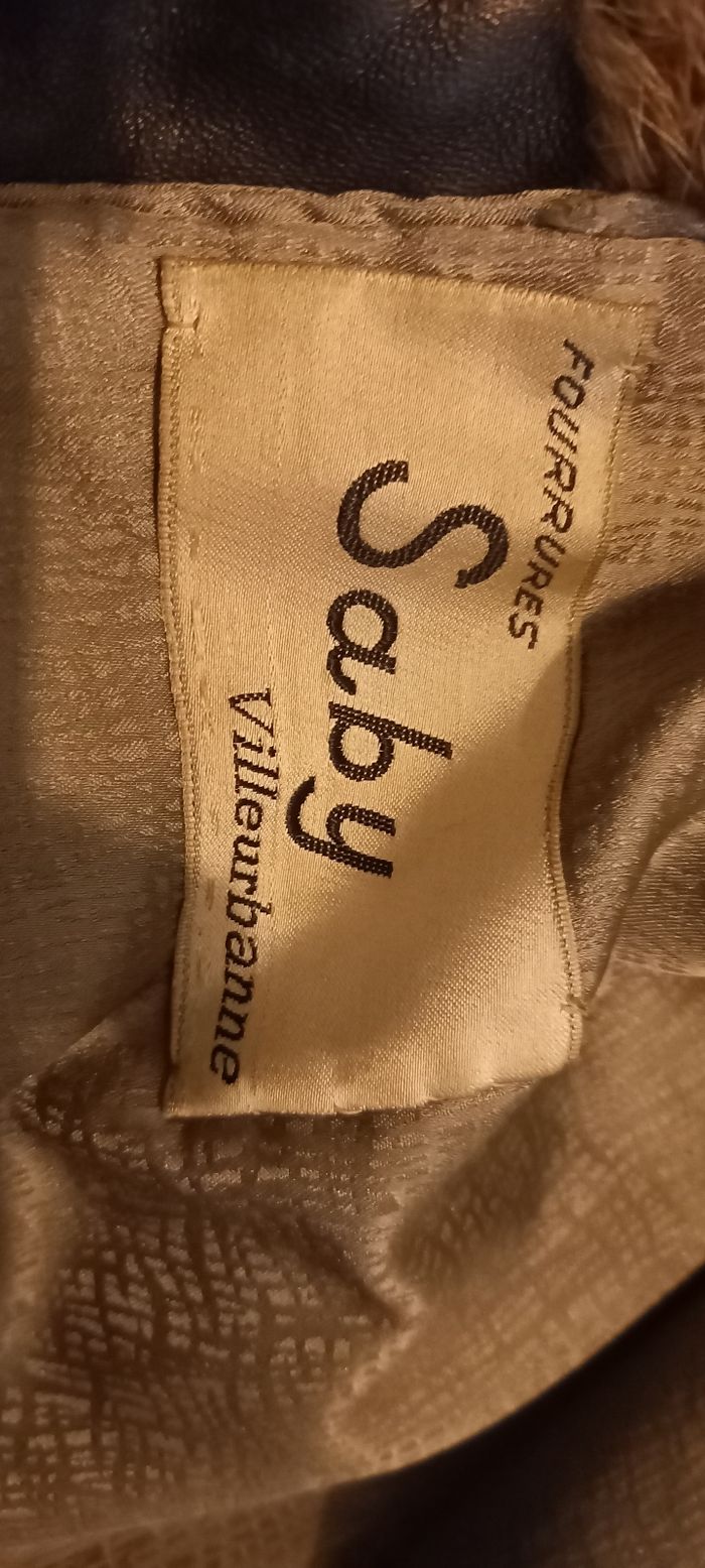 Manteau fourrure taille 42 marque fourrures saby - photo numéro 3