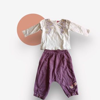 Ensemble bébé fille – 12 mois