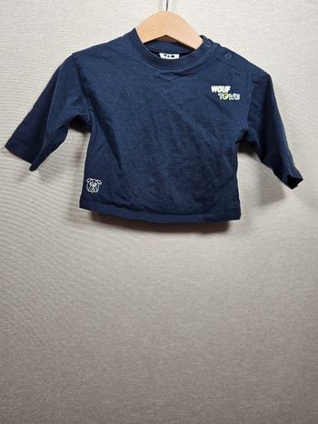 T-shirt manche longue tape à l'œil 6 mois 68 cm 