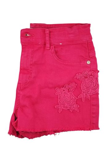 Short en jean rose