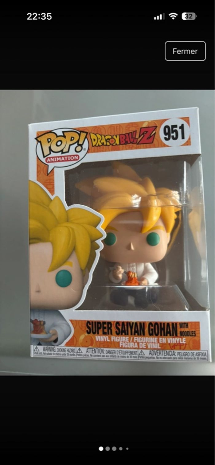 POP super saiyan gohan with noodles - DBZ 951