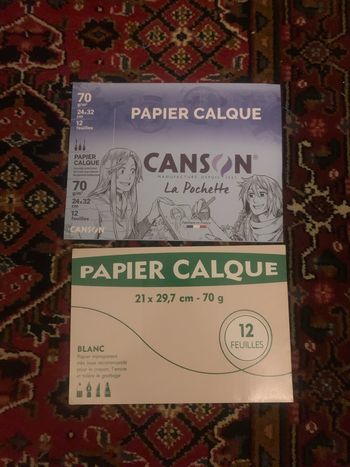 Lot de 2 paquet de calque