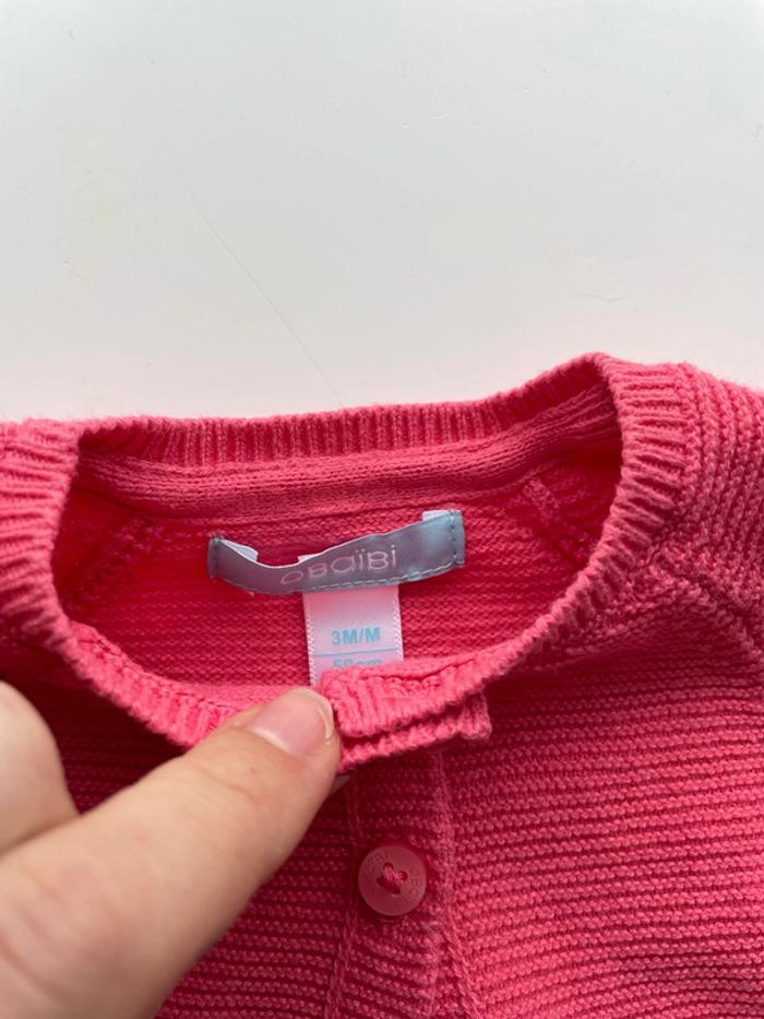 Gilet rose bébé - photo numéro 4