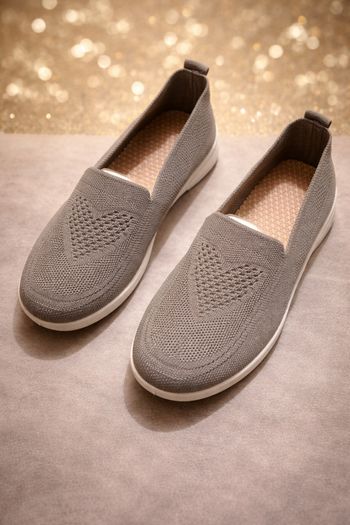 Baskets slip-on gris 