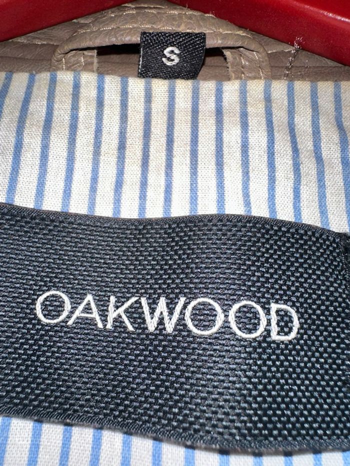 Tres belle veste oakwood taille s en cuir - photo numéro 5