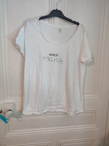 T-shirt blanc grossesse