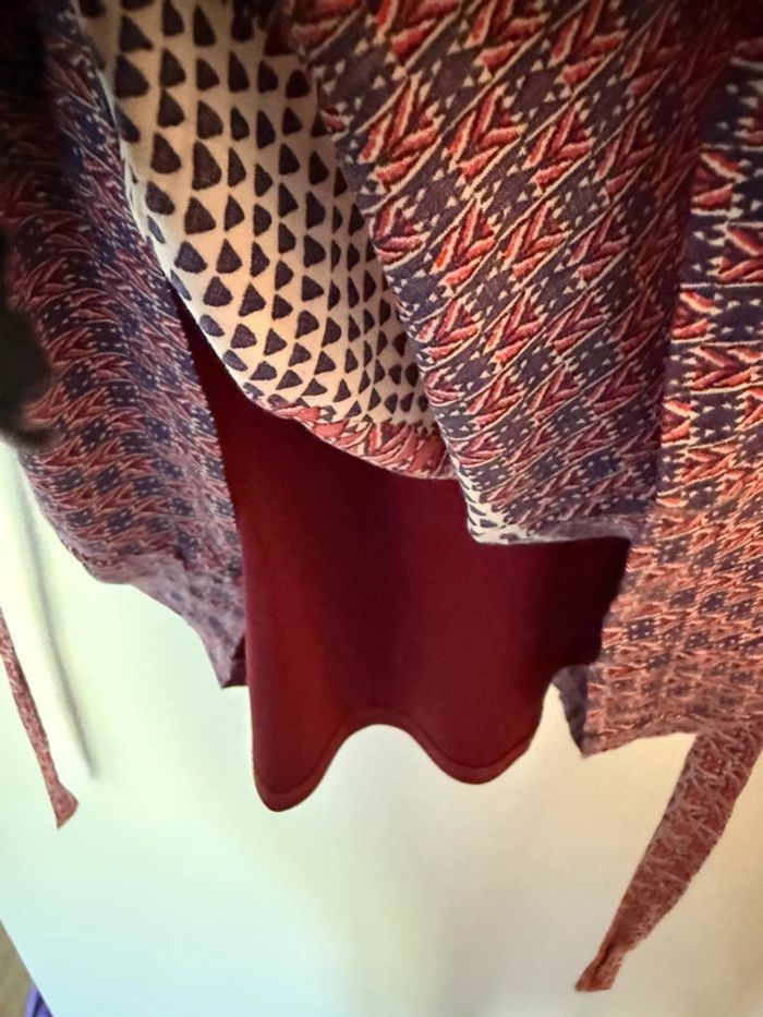 Robe d’été rouge à motifs Camaïeu - photo numéro 6