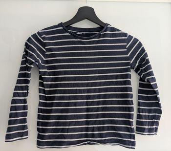 T-shirt rayé bleu marine GÉMO - Taille 8 ans