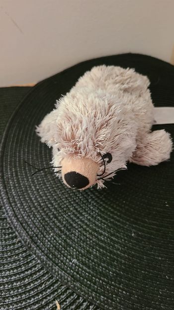 Warmies phoque câlin chaud 22 cm marron clair