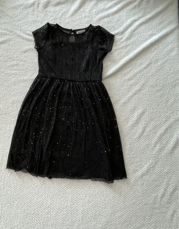 Robe noire pailletée fille Gemo 6 ans