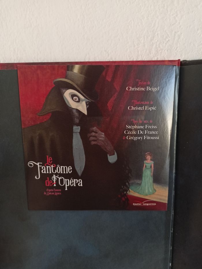 Le fantôme de l'opéra livre+ cd Gauthier languereau - photo numéro 3