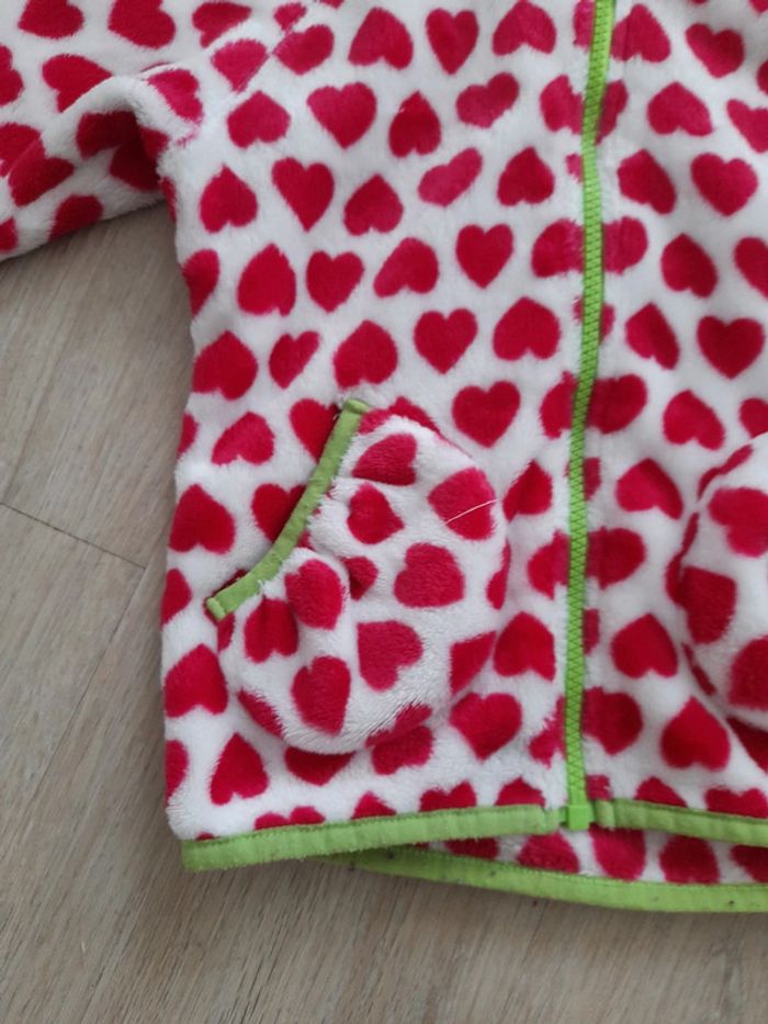 Veste gilet chaud coeur - photo numéro 3