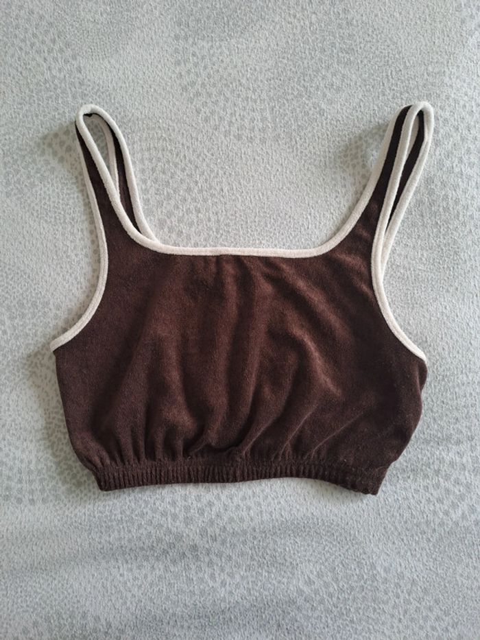 Crop top brassière en éponge taille M