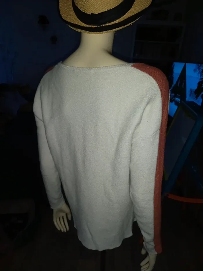 Pull blanc Camaïeu M - photo numéro 6