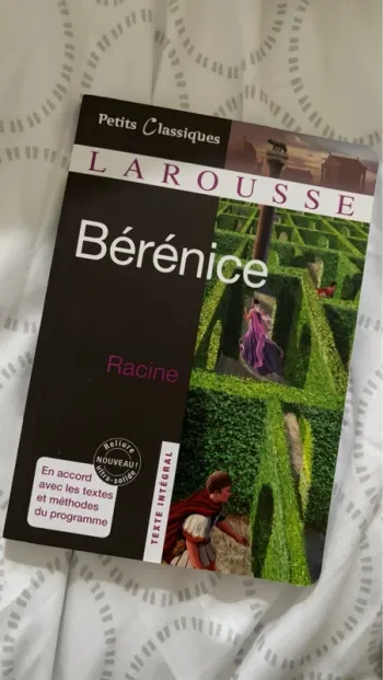 Bérénice de Racine - livre de poche - bac
