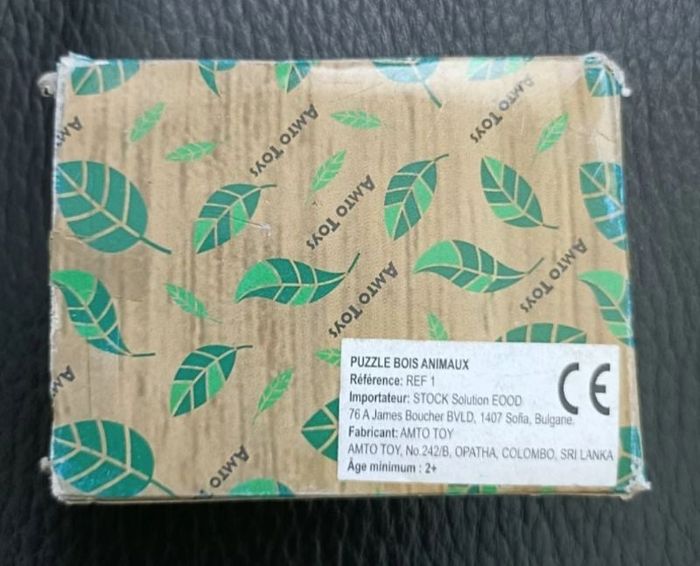 Puzzle hérisson composé de 3 pièces en bois à utiliser à partir de 3 ans