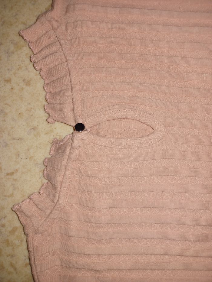 Sous pull femme rose uni Camaïeu Taille S - photo numéro 6