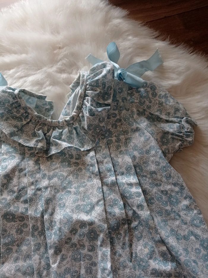 Robe chic liberty bleu Lola palacios 4 ans - photo numéro 3