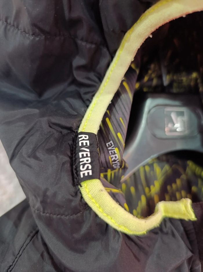 Doudoune réversible noir et verte wedze taille 14 ans - photo numéro 9