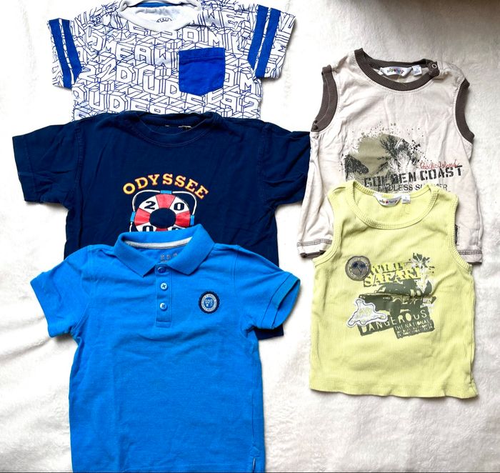 Lot de 22 vêtements enfant été 36 mois 3 ans garçon - photo numéro 2